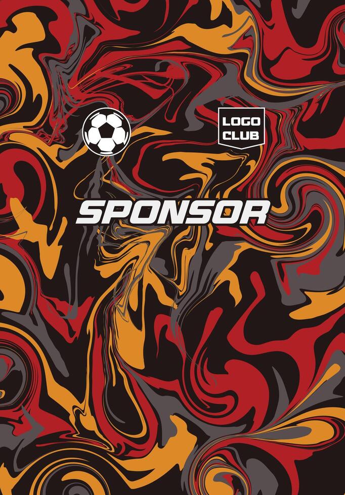 Soccer jersey pattern design for sublimation vector