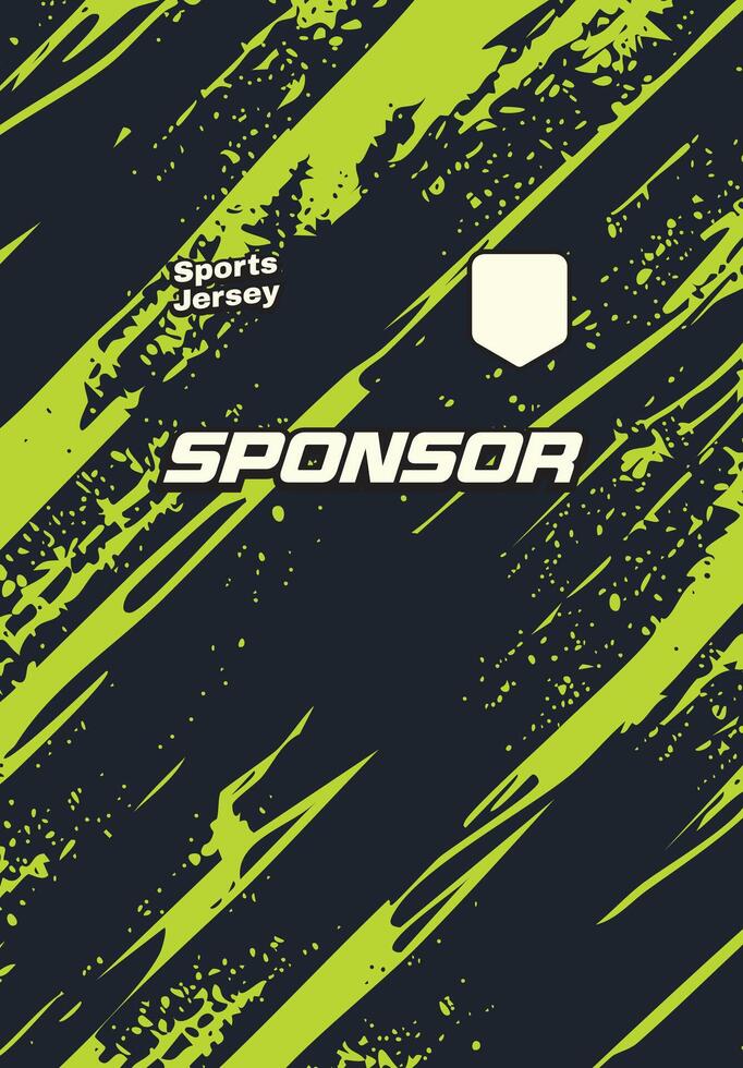 Abstract green grunge background for sports jersey pattern sublimation vector