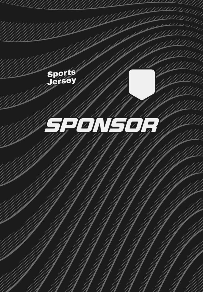 black abstract line background for sports jersey pattern sublimation vector