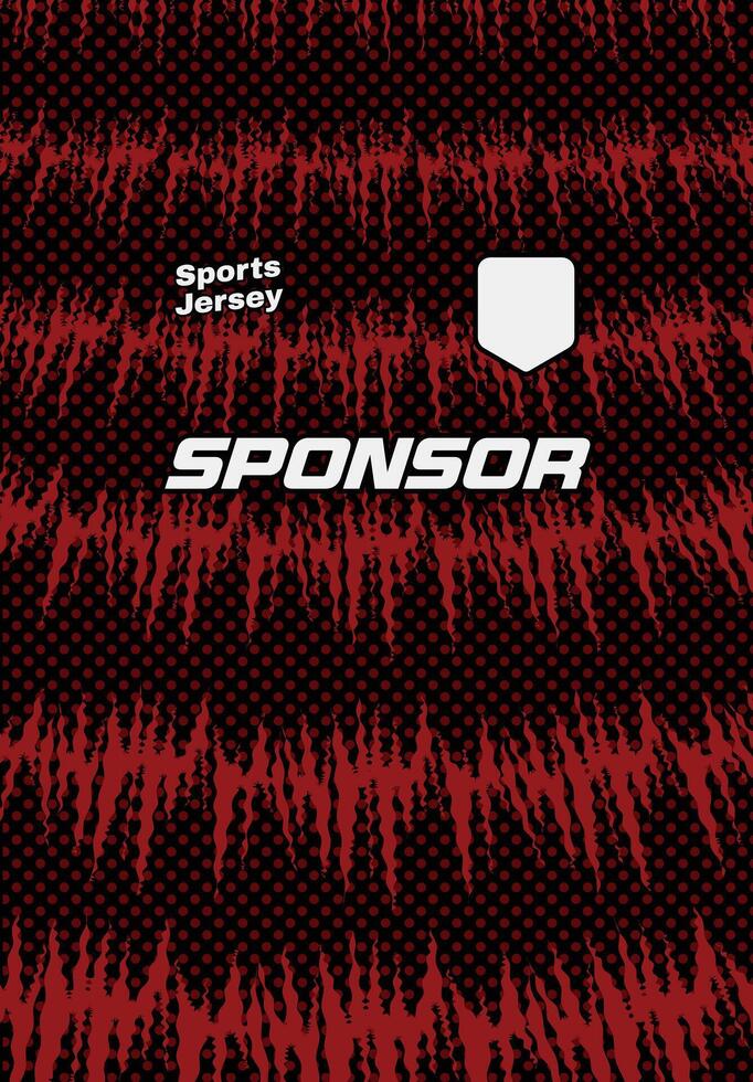 red abstract background with halftone for sports jersey pattern sublimation design vector