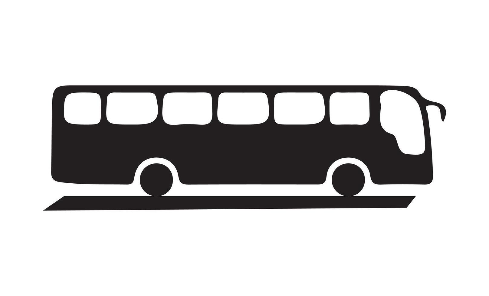 Bus car icon silhouette vector