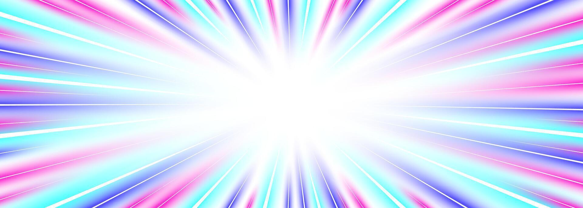 High speed racing effect with neon glow. Fast moving purple blue motion lines and streaks create dramatic speed illusion. Perfect for transport, automotive or anime inspired designs. vector