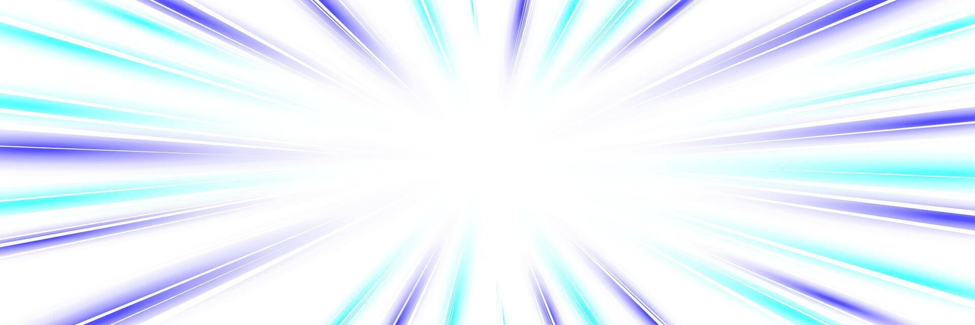 Dynamic blue motion lines background. Futuristic high speed illustration with glowing streaks, blur effects and perspective trails. Perfect for racing, technology or urban transport themes. vector