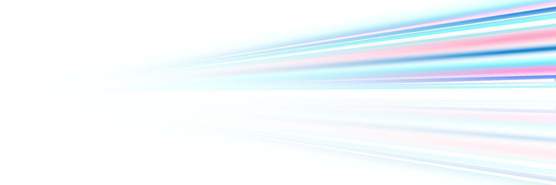 Abstract speed lines with glowing effects. Motion blur, streaks and perspective create sense of velocity and futuristic movement. Ideal for racing, urban and cyber themed designs. vector