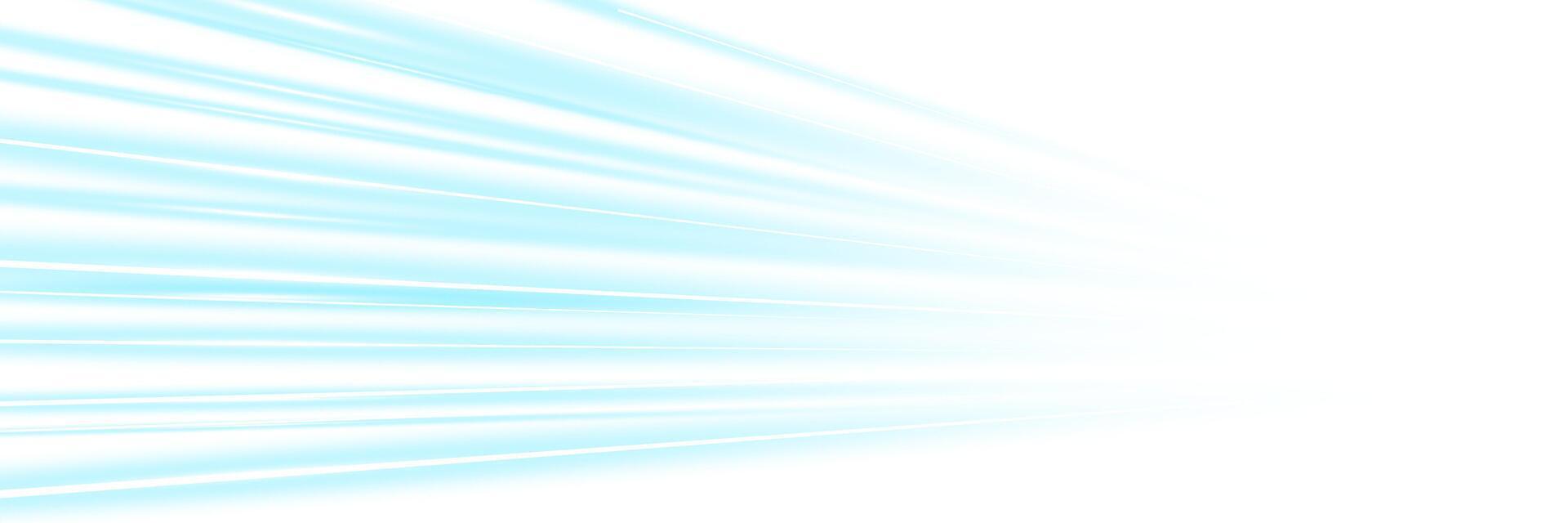 High speed blue light streaks. Energetic illustration featuring neon motion trails, perspective blur and racing inspired dynamic movement. Ideal for banners, gaming and action themes. vector