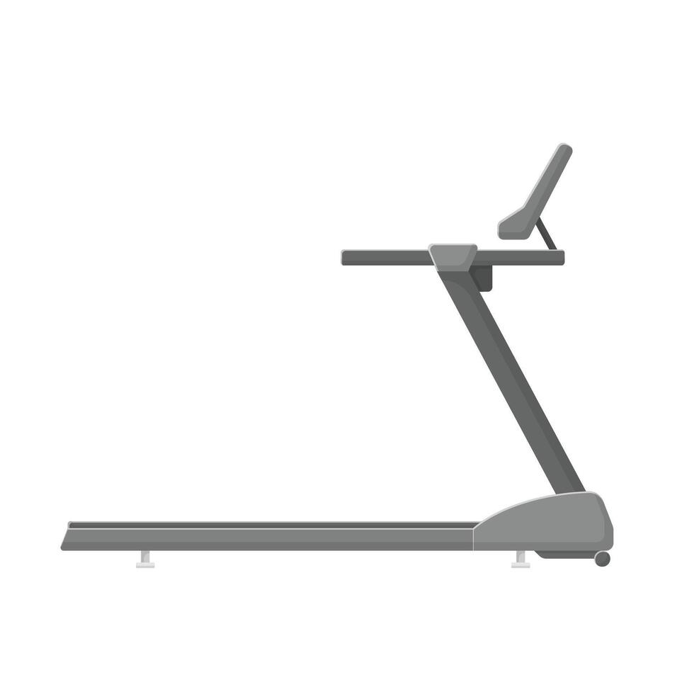 Treadmill Flat Illustration. Cartoon Clean Icon Design Element on Isolated White Background vector
