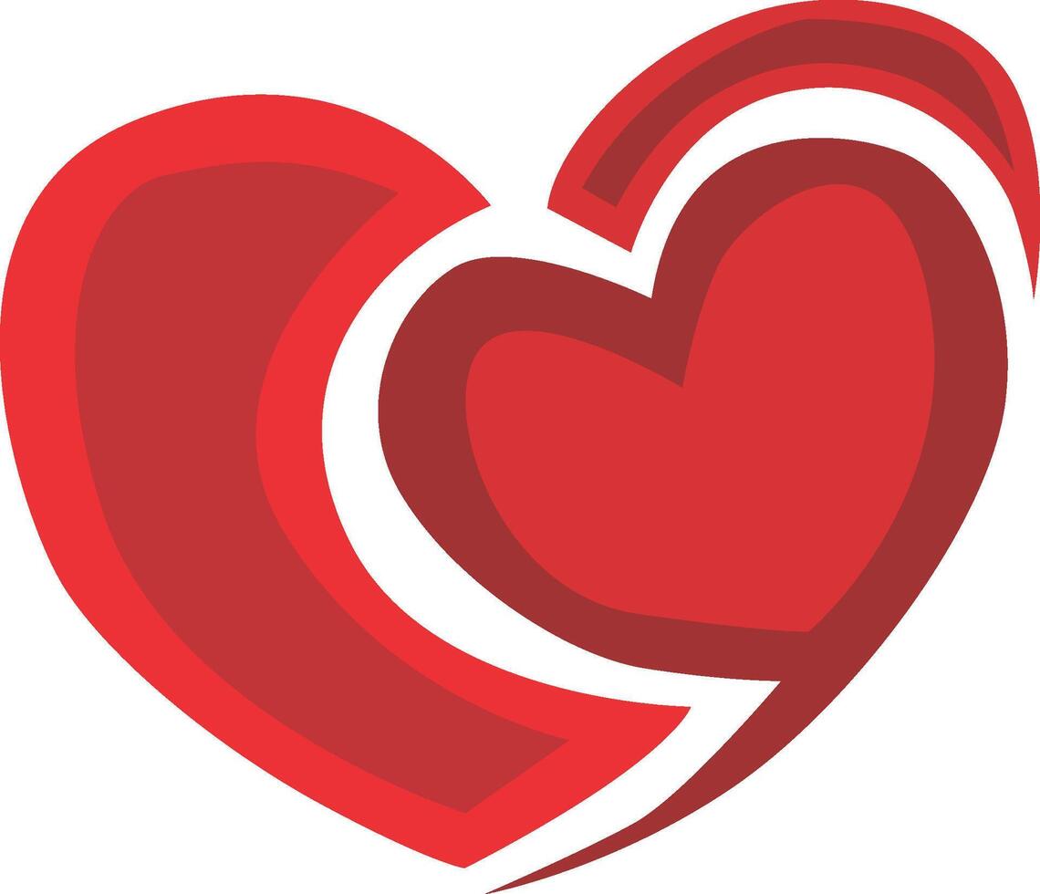 Two Hearts United Icon vector