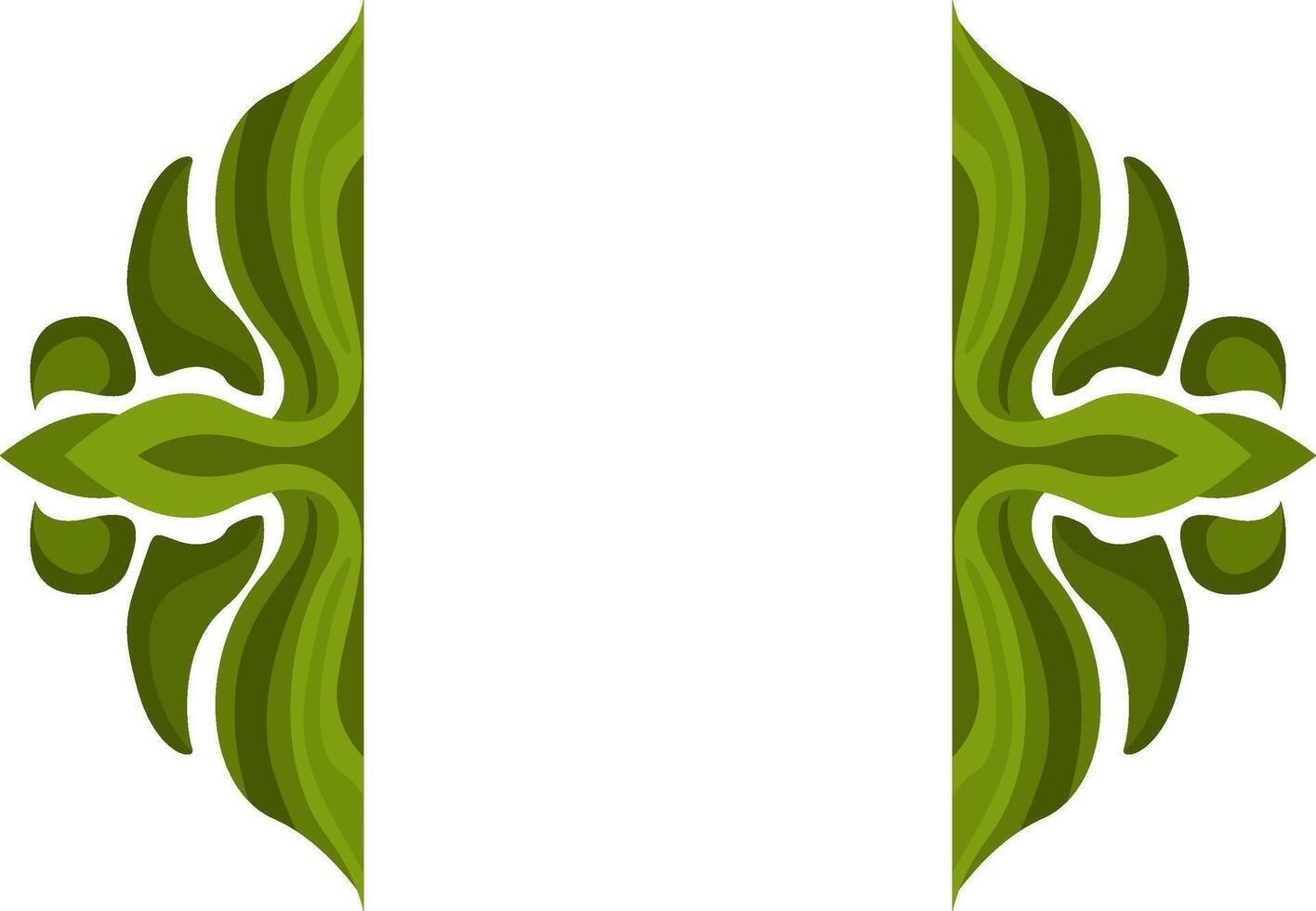 Elegant Green Border Ornament Collection vector
