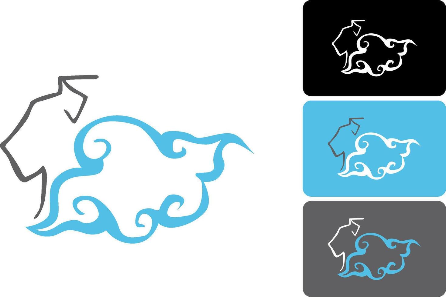 Fashion Cloud Logo Concept vector