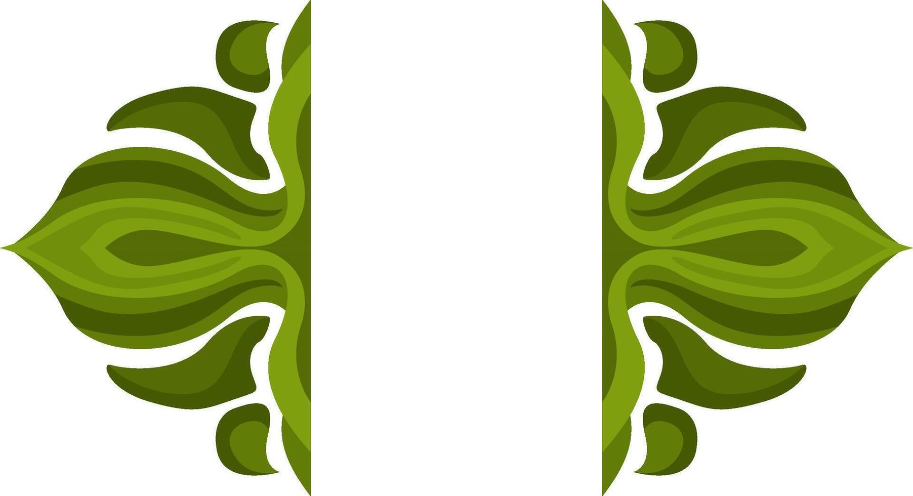 Intricate Green Border Patterns for Design vector