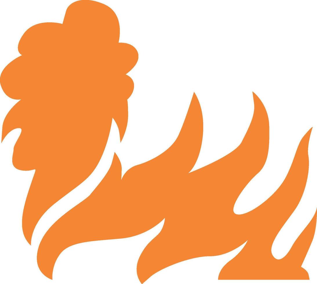 Blazing Rooster Icon Design vector