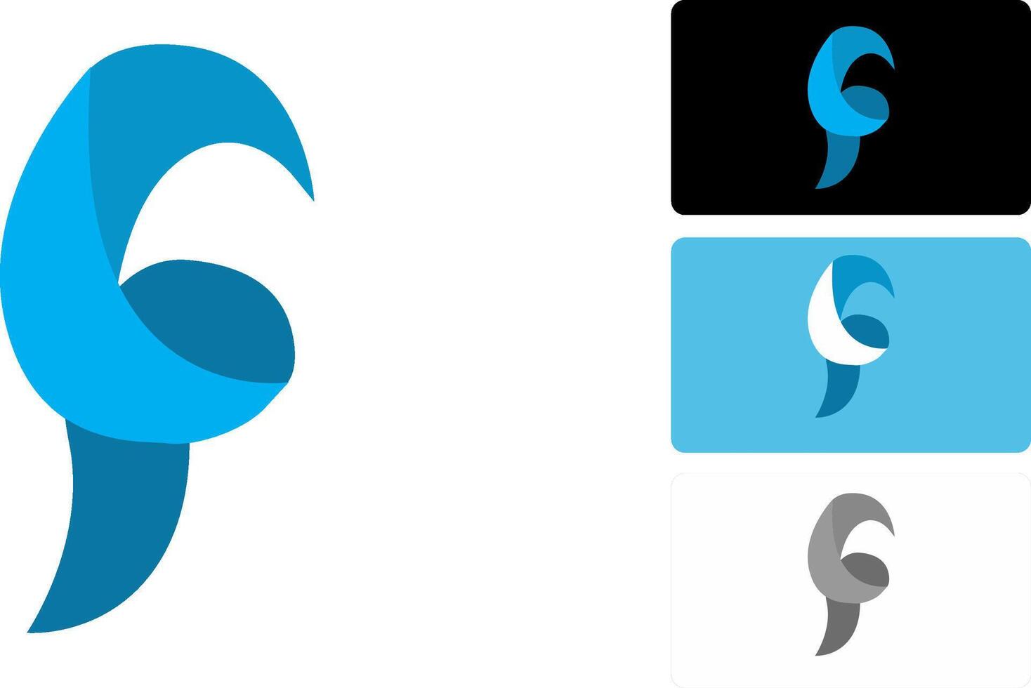 Elegant Ribbon Logo Icon vector
