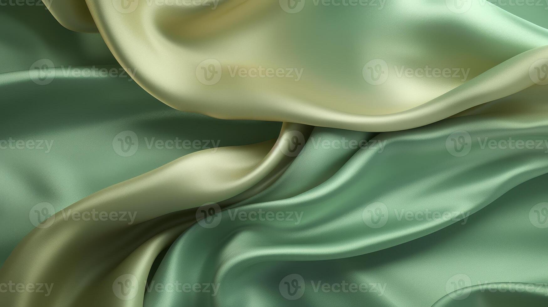 A green and gold fabric with a pattern background photo