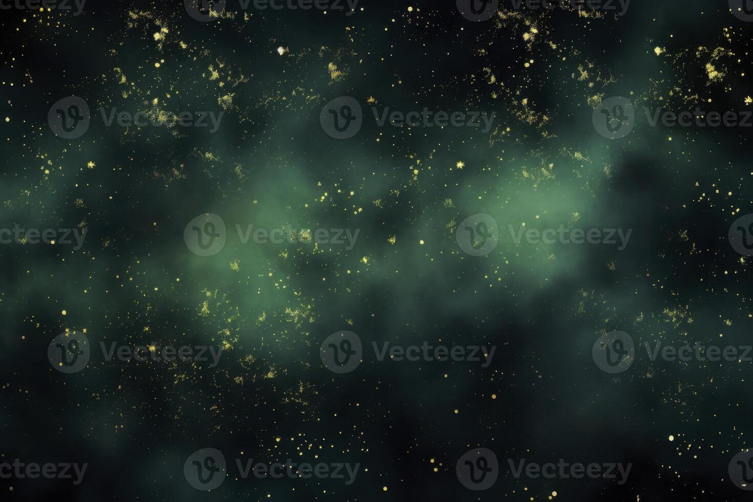 A green background with many stars photo
