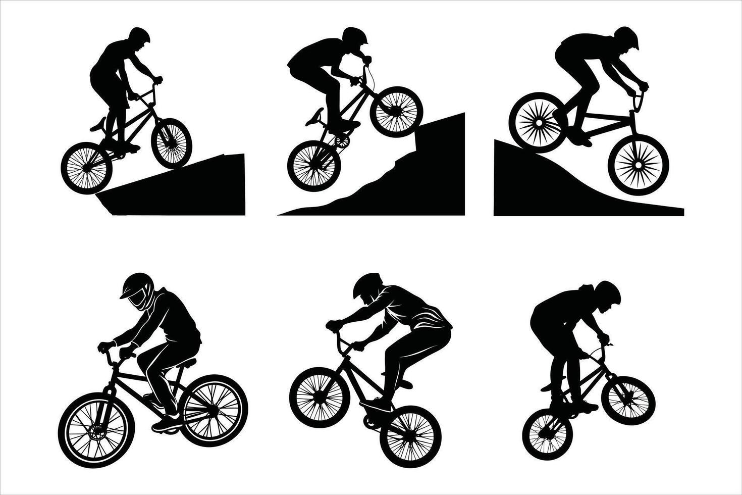 Wheelie King Outline vector