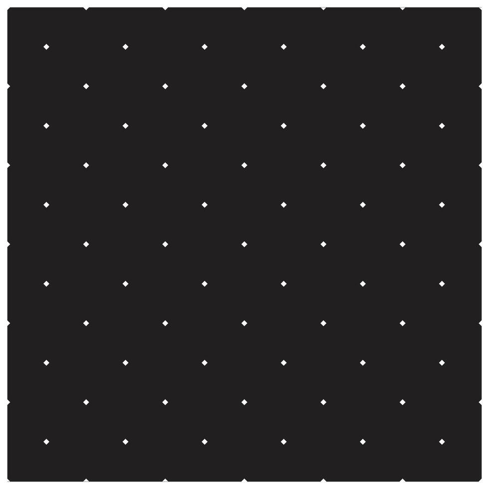 A black square background with a grid of small white diamond shapes evenly spaced throughout the image. vector