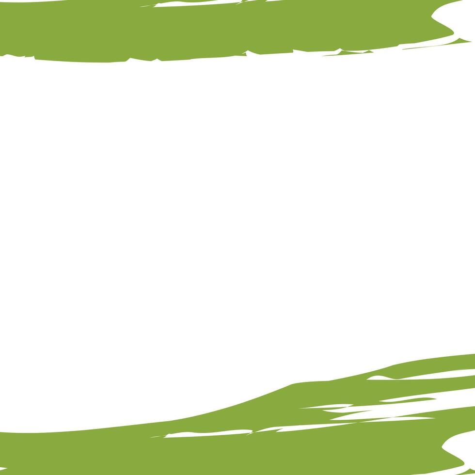 green paint brush background design template vector