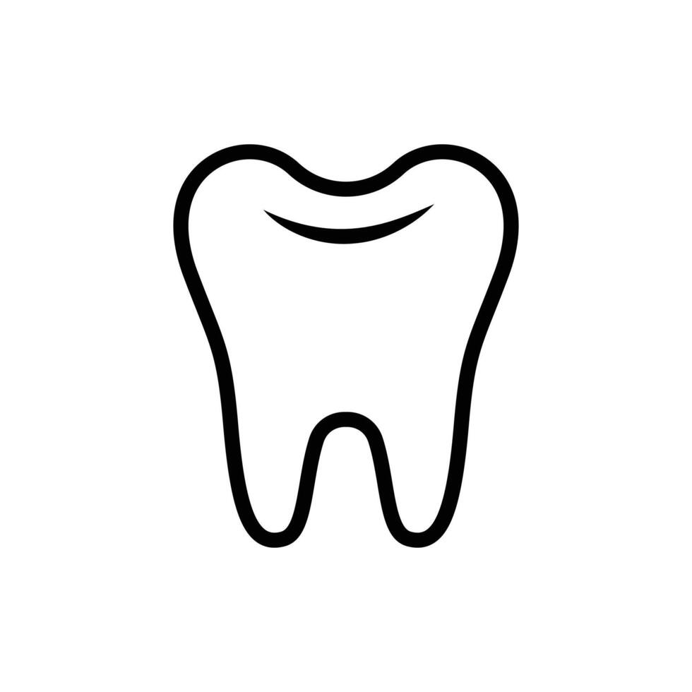 tooth icon logo design simple vector