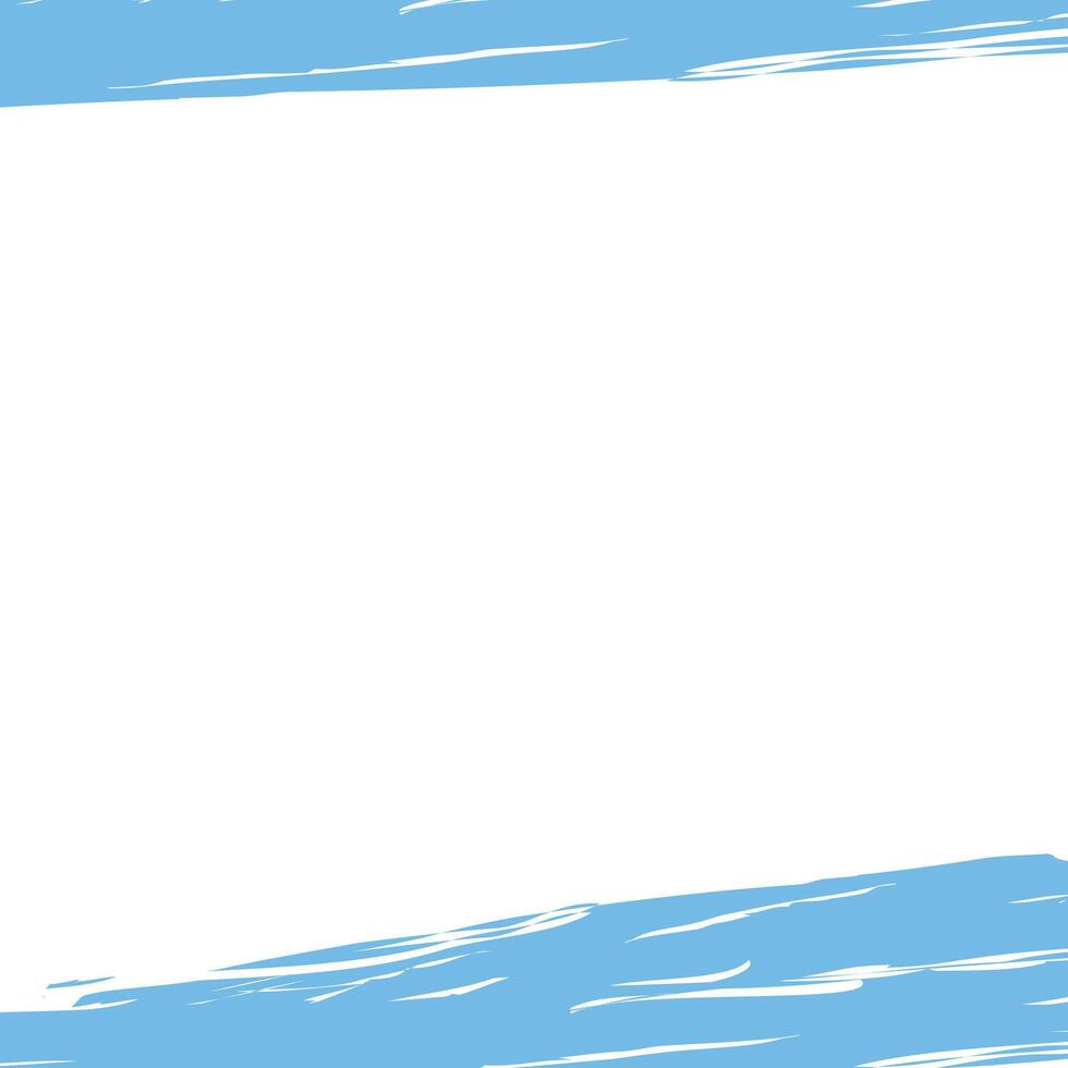 blue brush paint abstract background design template vector
