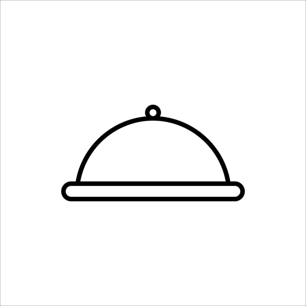 platter simple icon. vector