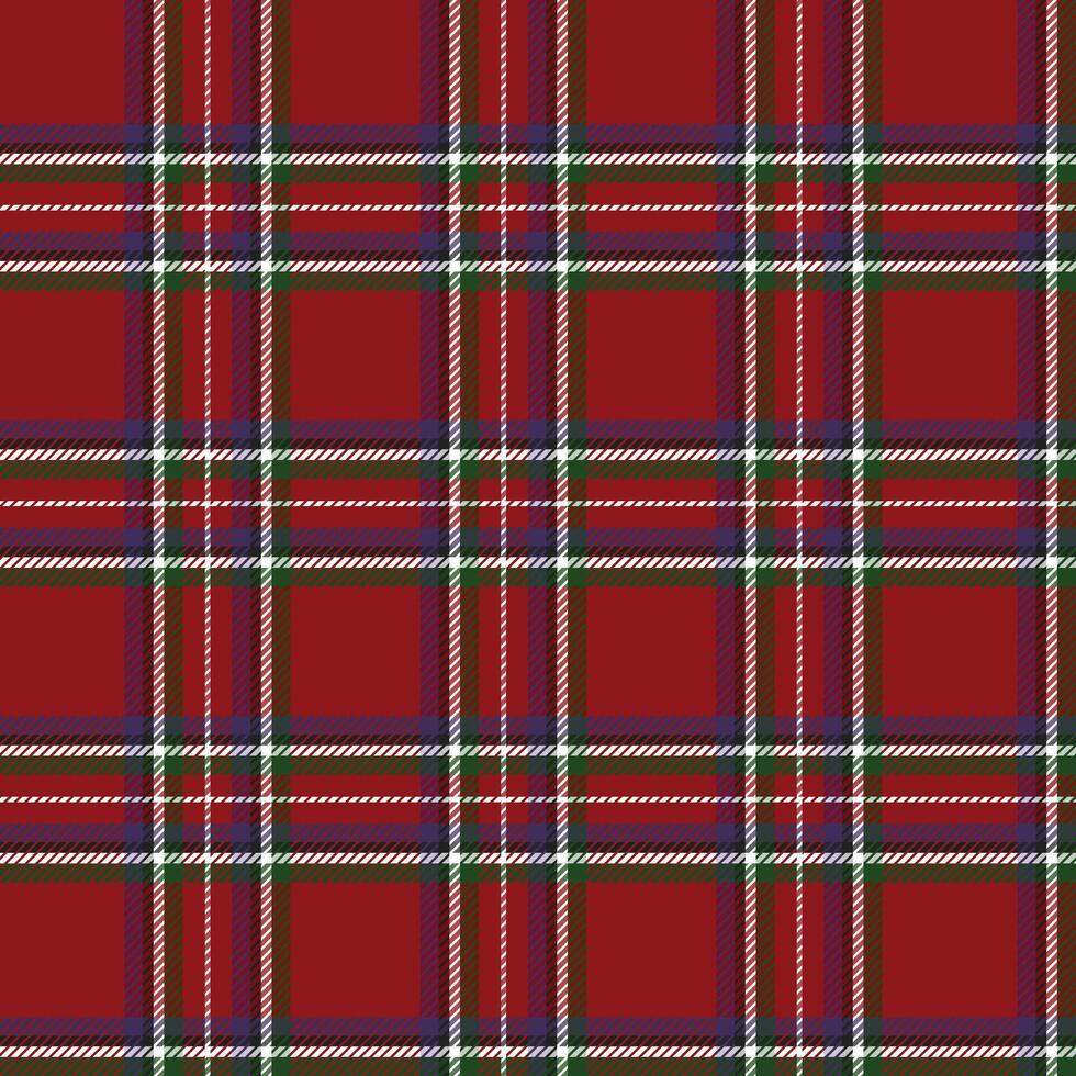 red scottish tartan plaid checkered stripe flannel fabric print pattern background vector