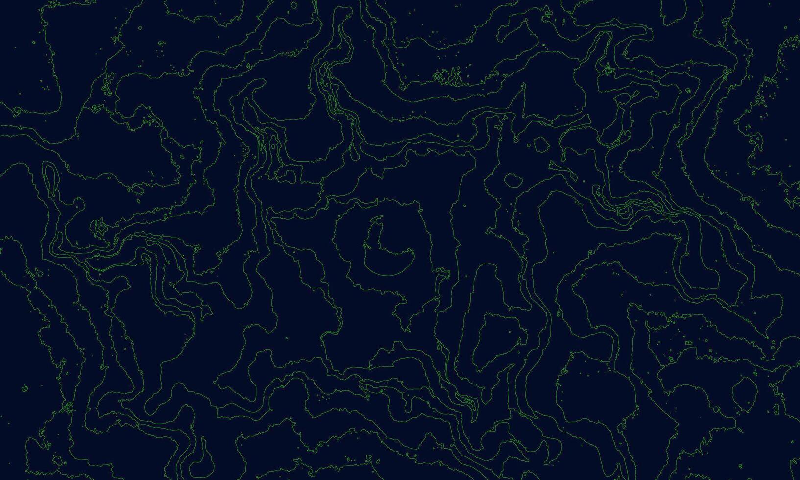 a dark blue background with green lines vector