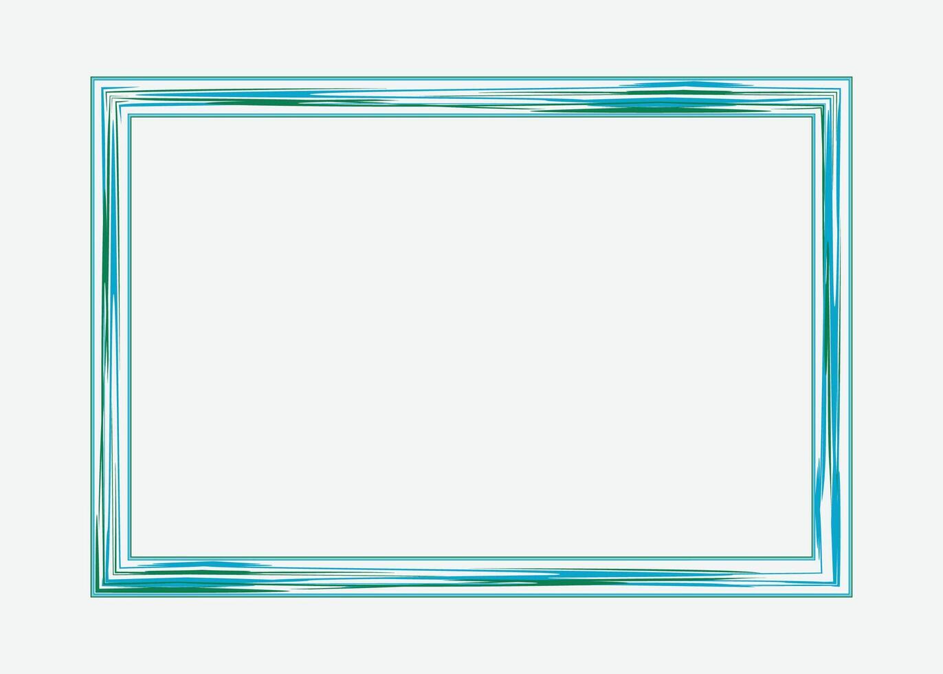Certificate border template or photo frame design with color vector