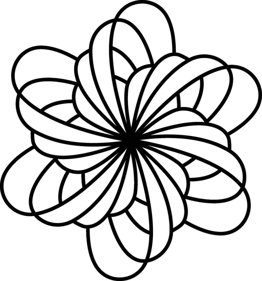 Minimalist Floral Line Art vector