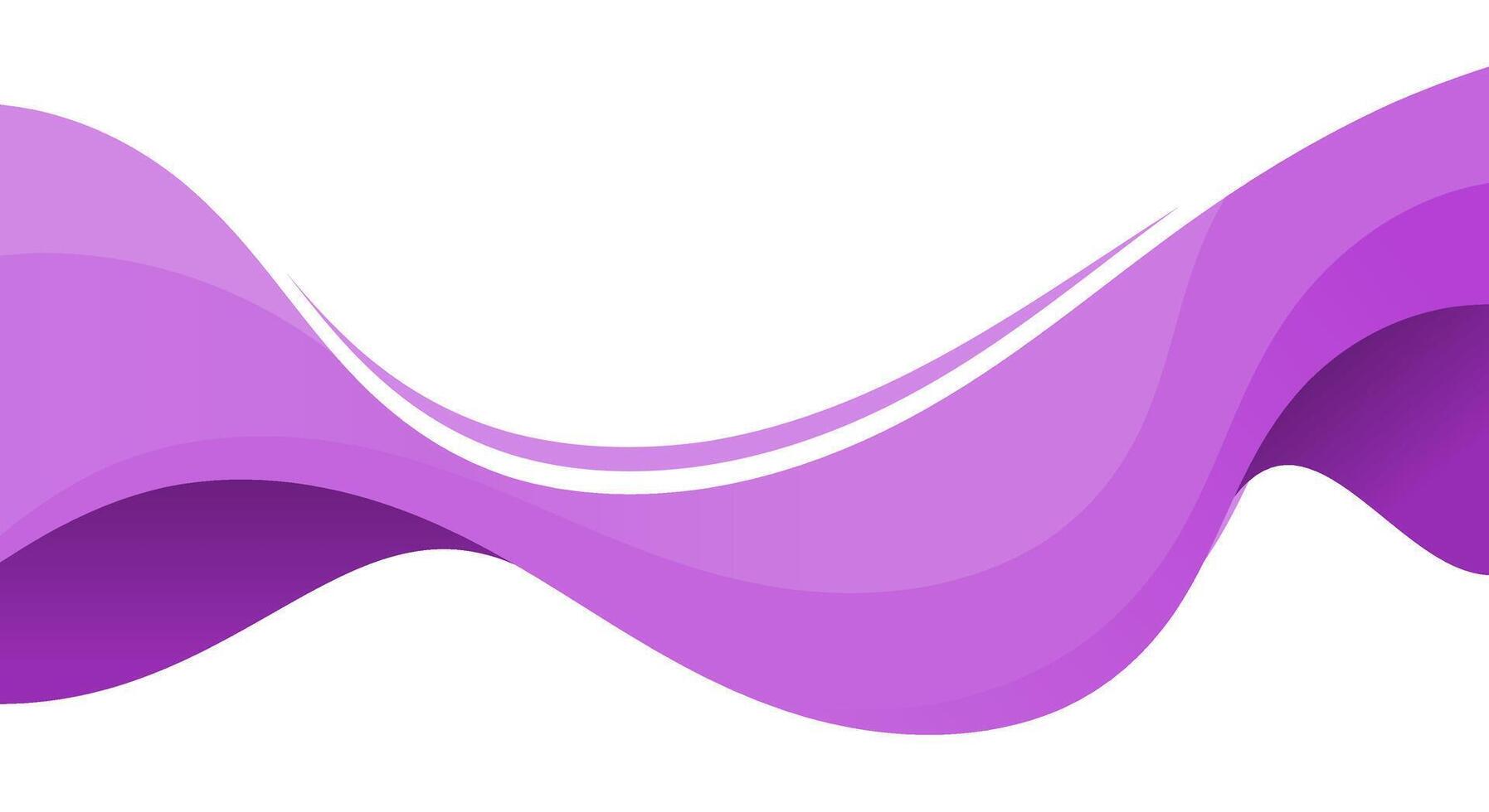 Purple creative wave business banner background vector