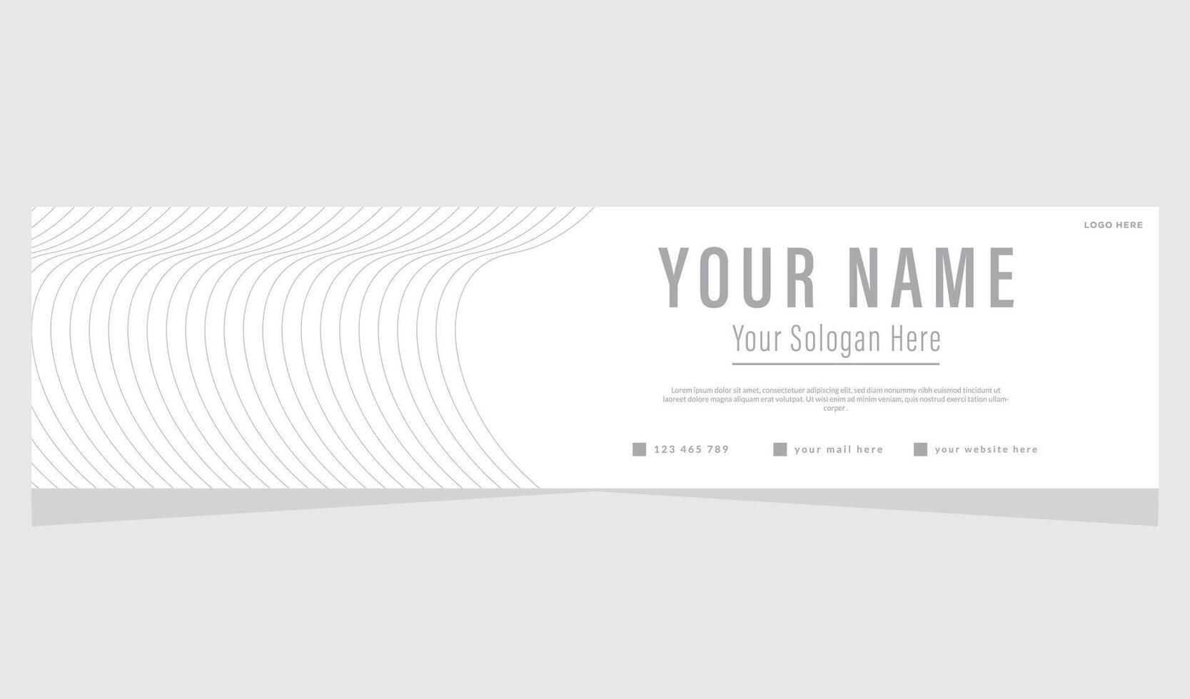 Professional Personal Branding Linkedin Banner vector