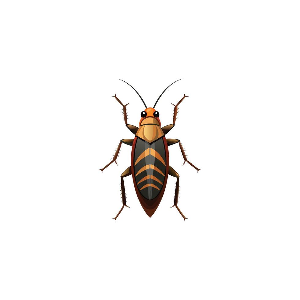 Stealth and Resilience A Cockroach Illustration Design vector