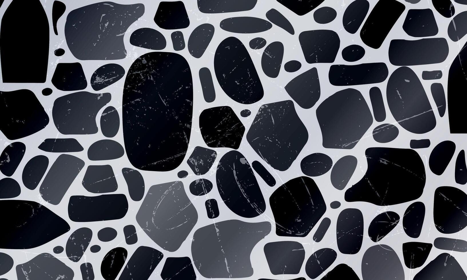 Stones wall paving pattern. retro style monochrome background. vector