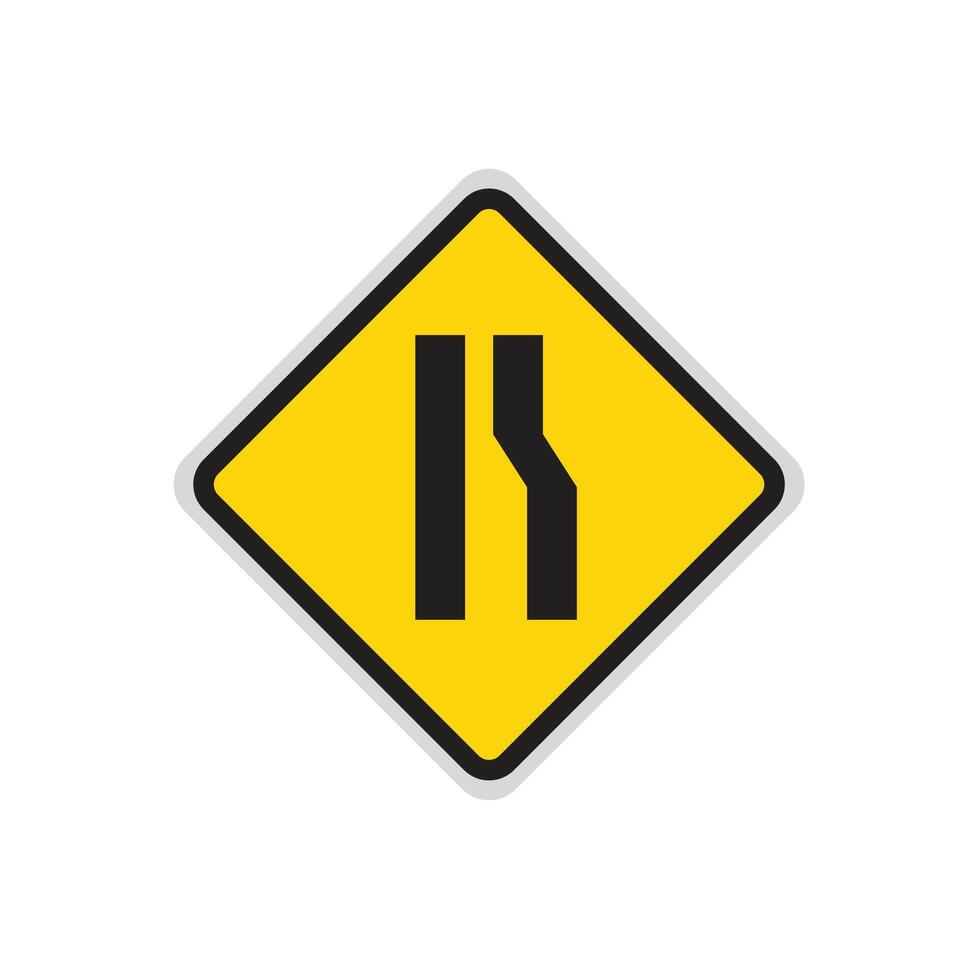 Right turn signal road sign symbol on white background vector
