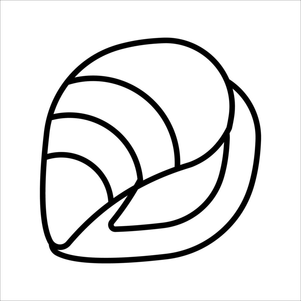 mussel Icon Symbol isolated white background. illustration. color editable. vector