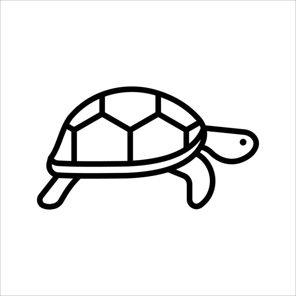 turtle Icon Symbol isolated white background. illustration. color editable. vector
