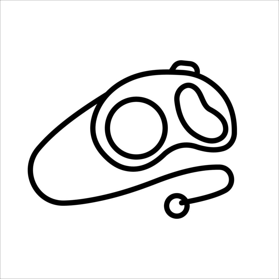leash Icon Symbol isolated white background. illustration. color editable. vector