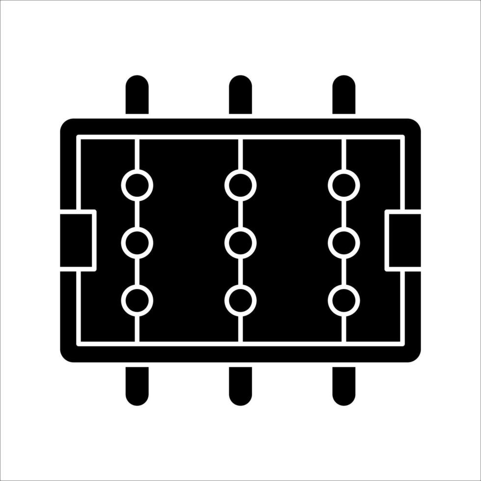 table soccer Icon, Symbol isolated white background. illustration. color editable. vector
