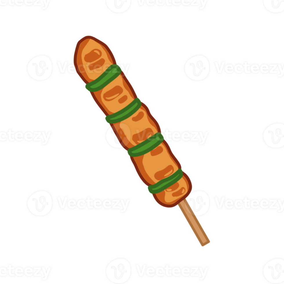Dakkochi or Dak-kkochi Korean Chicken Skewer png
