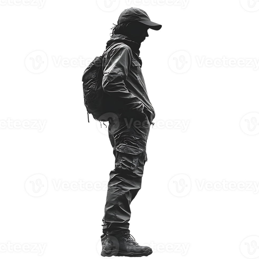 Hiker with Backpack, Transparent Background Images png