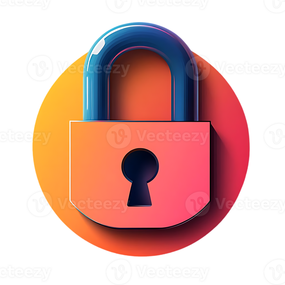 Create a Padlock with Transparent Background png