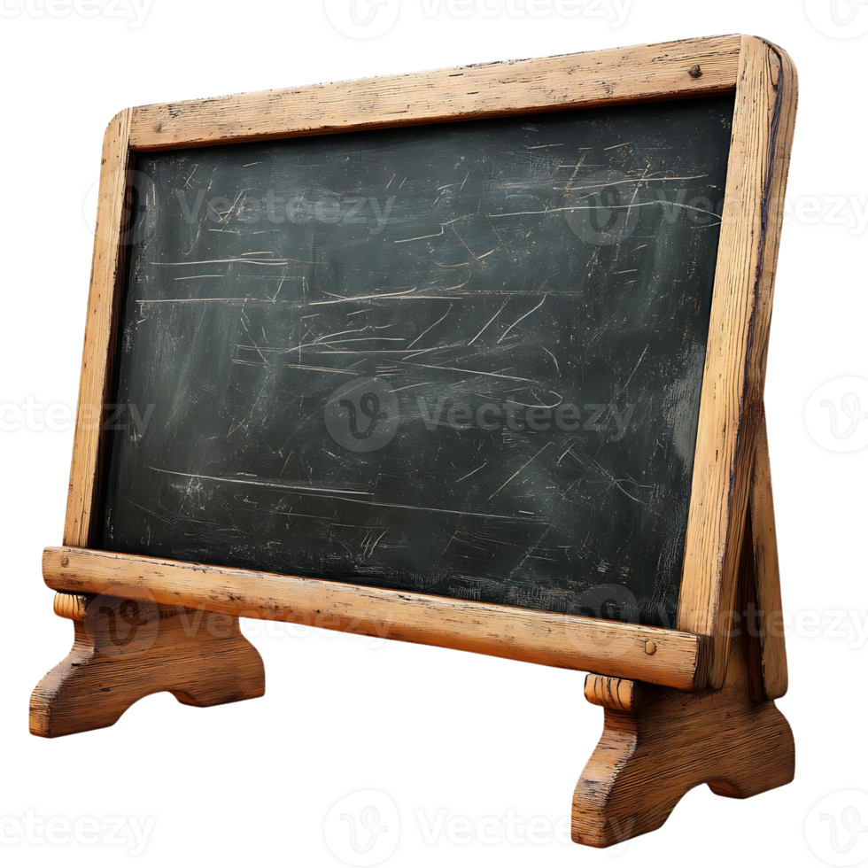 Create a Message on Wooden Chalkboard with Transparent Background png