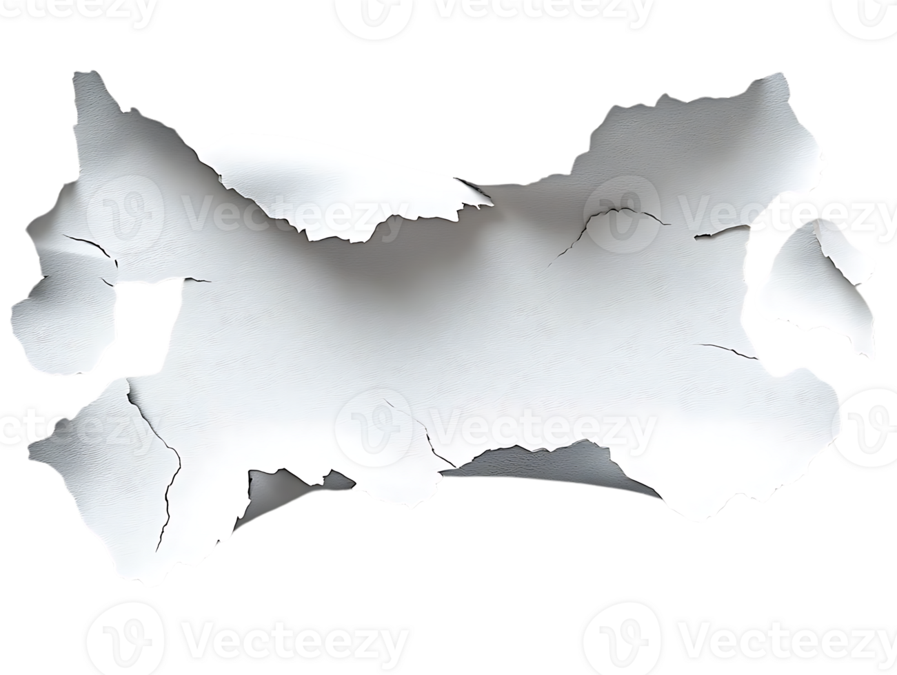 Create Stunning Designs with a Torn, White, Transparent Background Image png