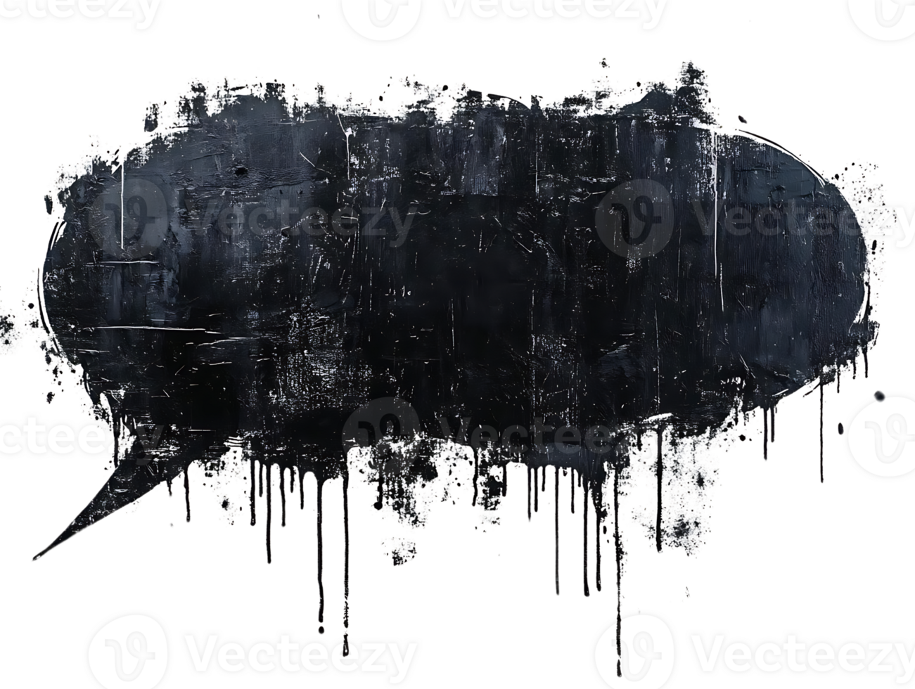 Create Grunge Textured Speech Bubble Backgrounds png