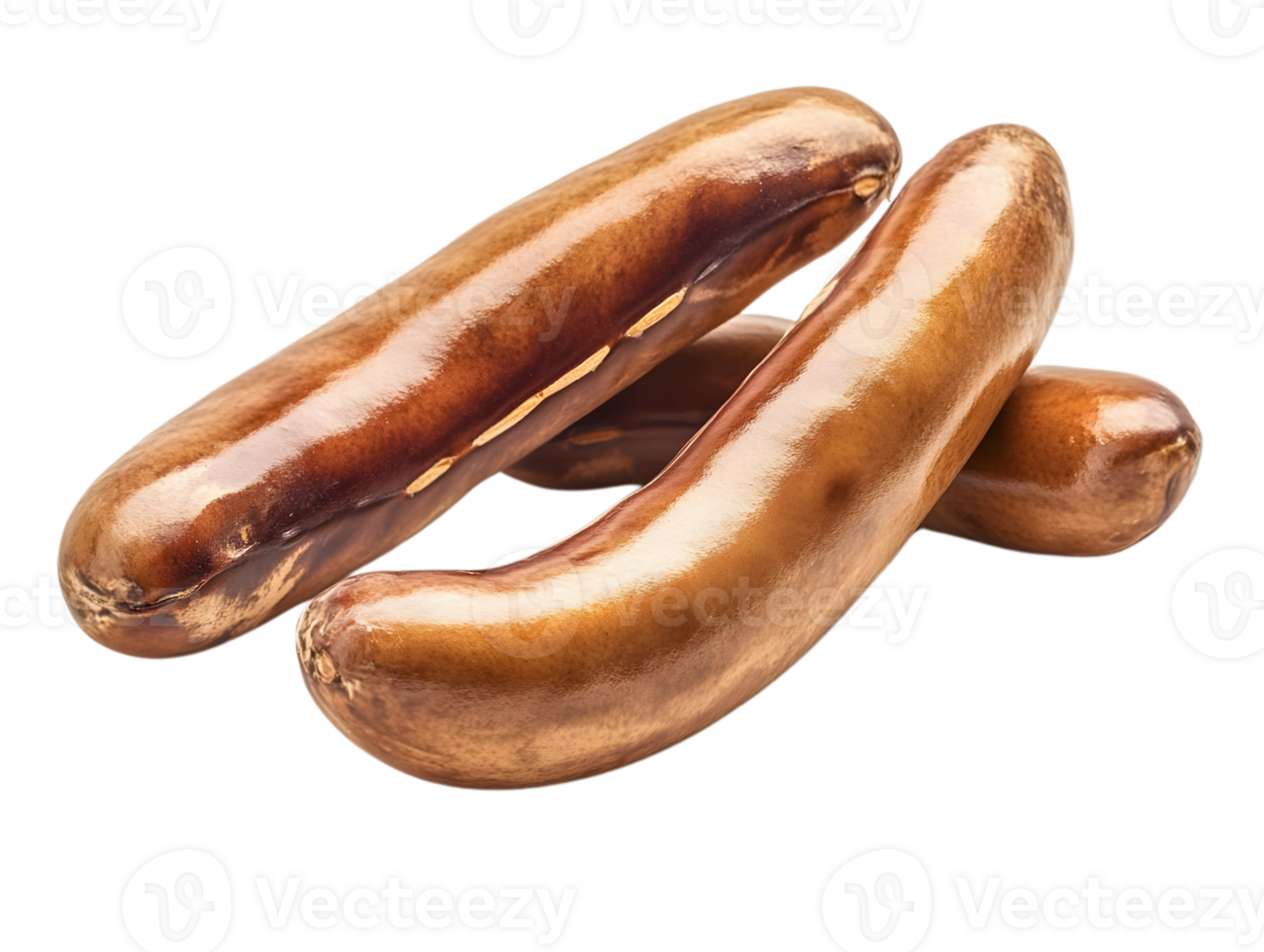Grilled Sausages with Transparent Background png