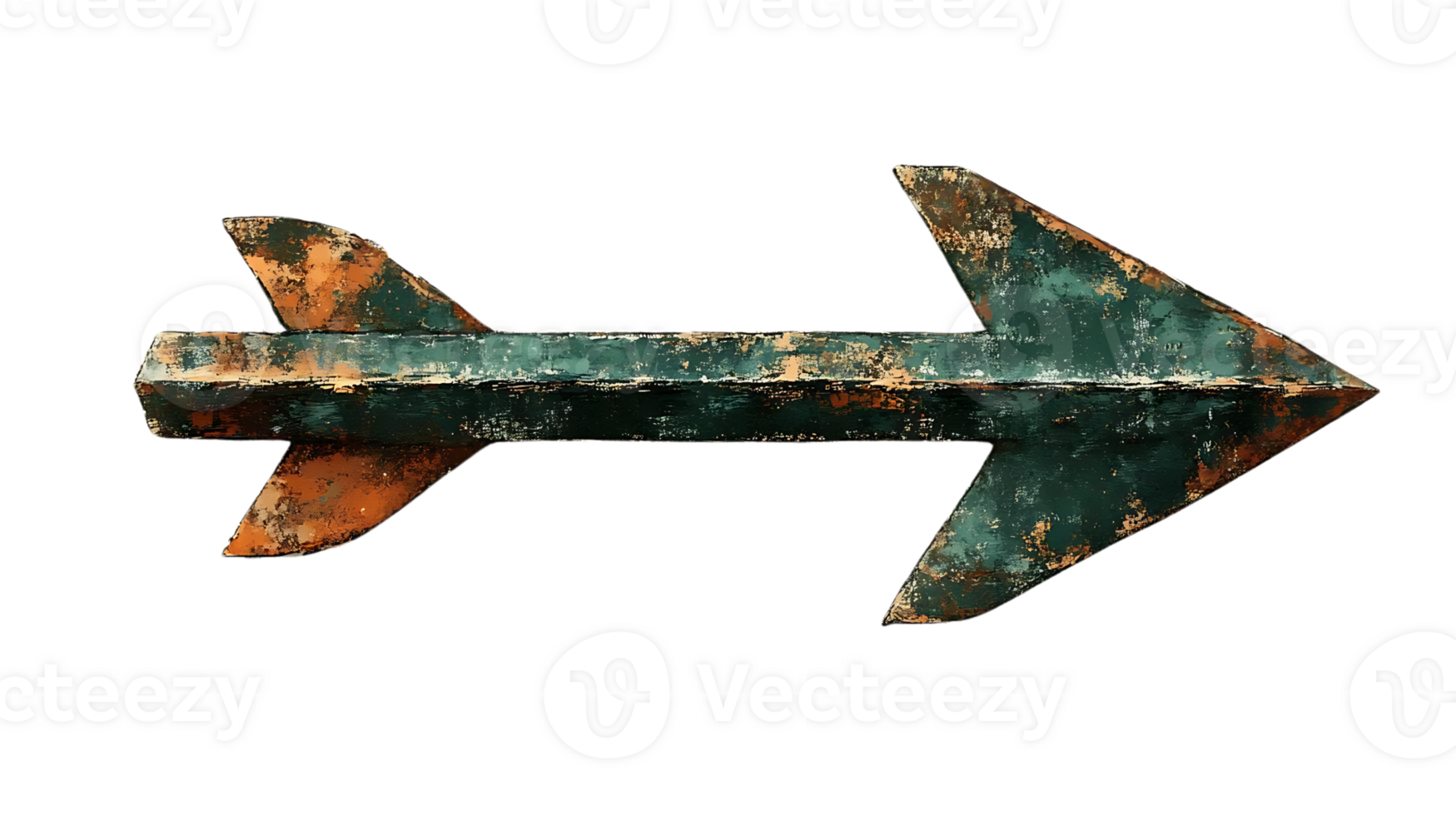 Create Rusty Arrow Graphic with Transparent Background png