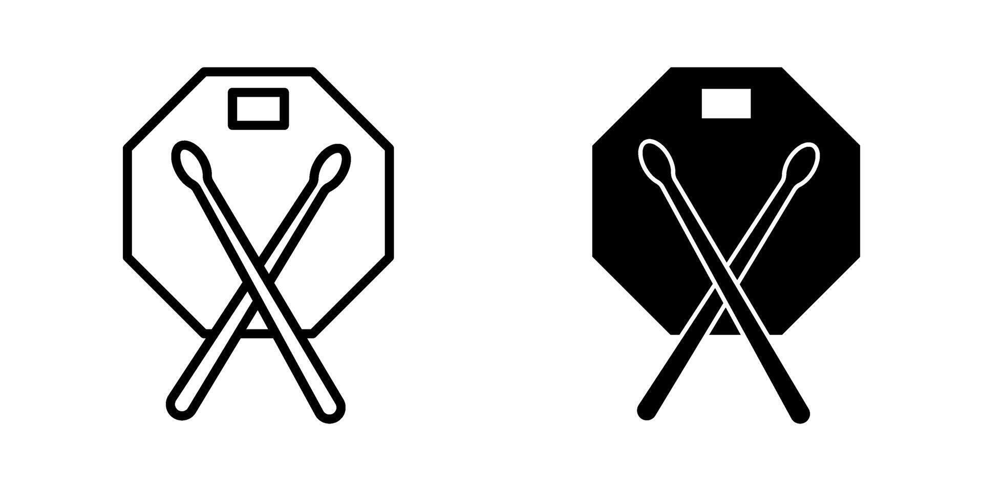 Drum Icon set.Symbol isolated white background. illustration. color editable. vector