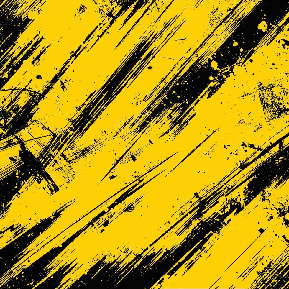 a black and yellow grunge background vector