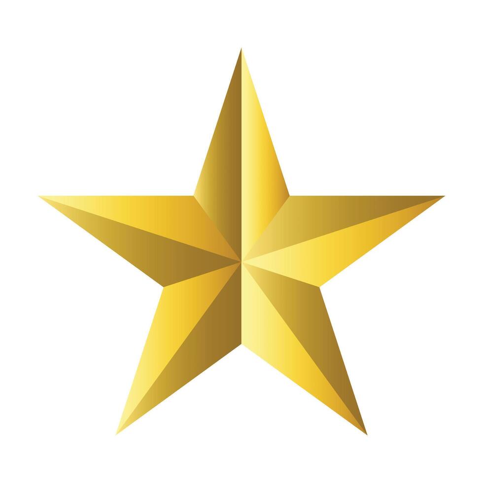 golden star icon illustration vector