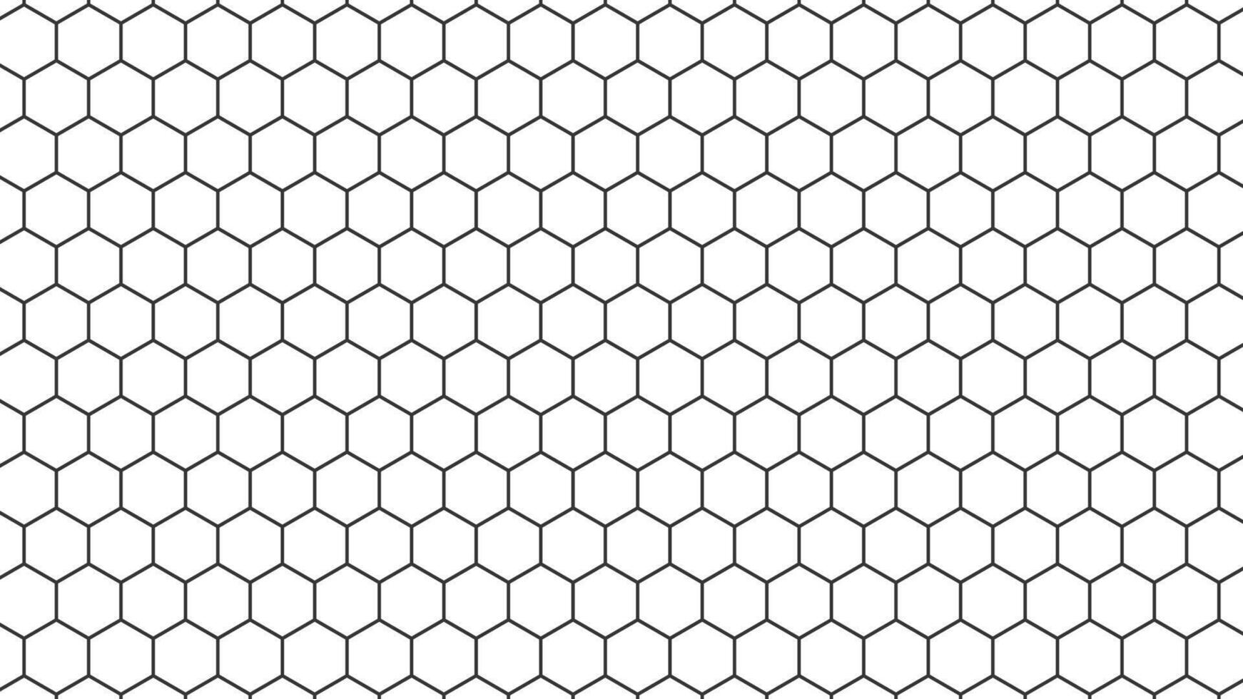 a black and white hexagon pattern vector