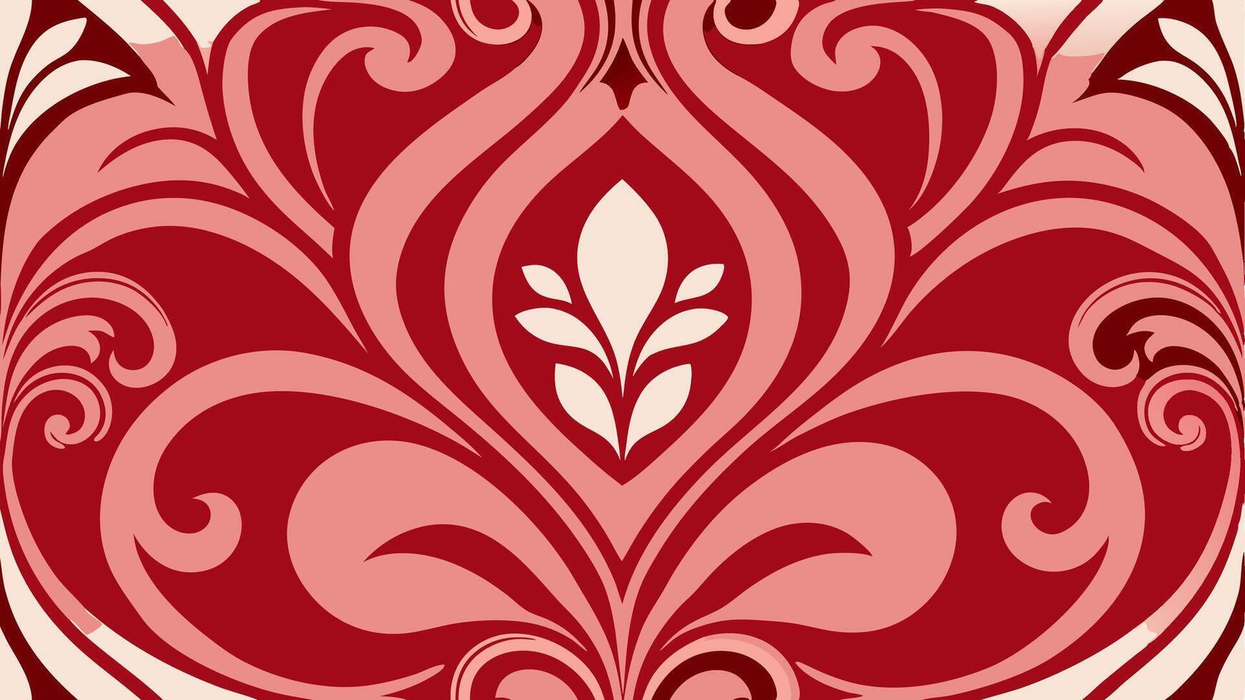 High End Art Nouveau Pattern with Intricate Floral Motif and Elegant Decorative Design vector